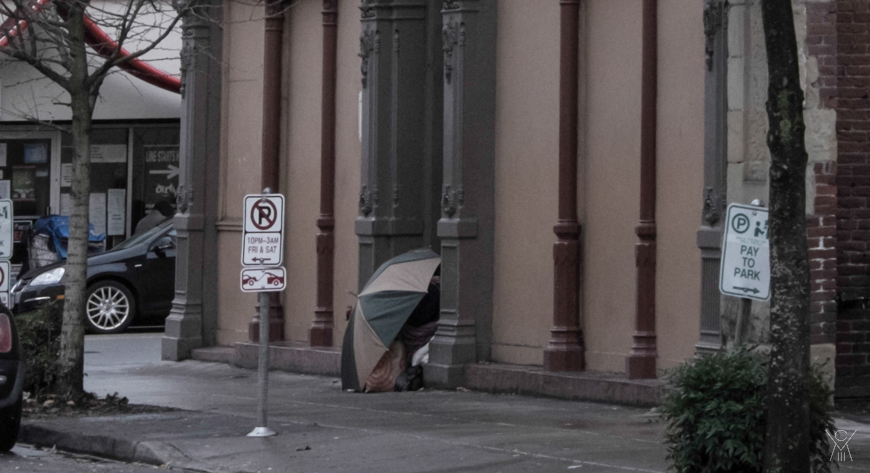 Homeless in Old Town.